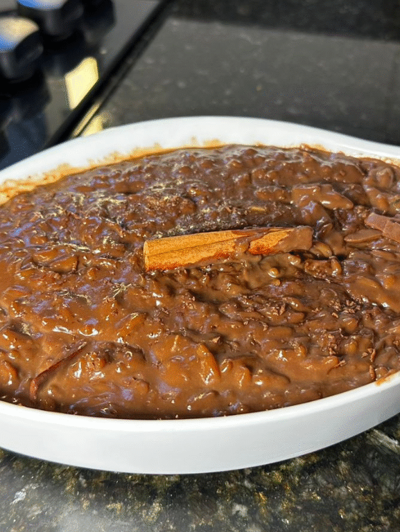 Arroz Doce de Chocolate Cremoso