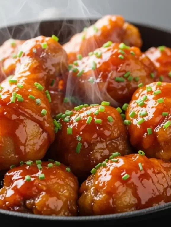 Aprenda a fazer um incrível Frango na Laranja agridoce! Uma receita fácil de frigideira única com coxinhas da asa suculentas e um molho cremoso.