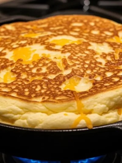 Aprenda a fazer Pão de Queijo de Frigideira, a receita mais rápida do mundo! Fica pronto em 5 minutos, com casquinha crocante e muito queijo puxa-puxa.