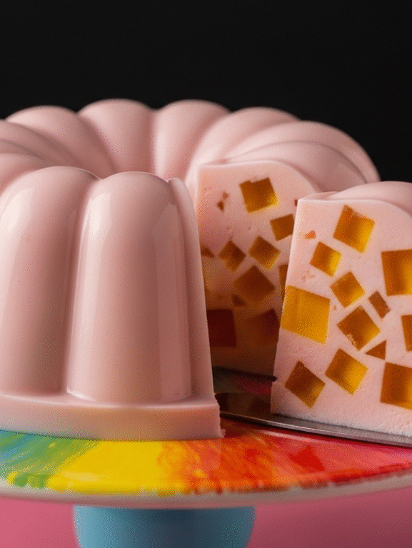 Aprenda a fazer a Gelatina Cremosa de Fini! Uma sobremesa de mosaico super fácil, colorida e deliciosa que a criançada vai amar. Lembra a infância!