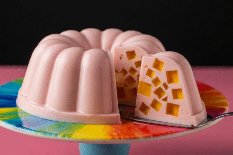 Aprenda a fazer a Gelatina Cremosa de Fini! Uma sobremesa de mosaico super fácil, colorida e deliciosa que a criançada vai amar. Lembra a infância!