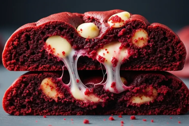 Aprenda a fazer o melhor Cookie Red Velvet do mundo! Uma receita fácil, com massa vermelha aveludada e gotas de chocolate branco. Fica lindo e delicioso!