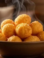 Aprenda a fazer o Bolinho de Queijo mais fácil do mundo, com apenas 3 ingredientes! Uma receita sem glúten, super rápida, com um recheio que puxa-puxa.