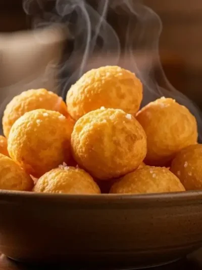 Aprenda a fazer o Bolinho de Queijo mais fácil do mundo, com apenas 3 ingredientes! Uma receita sem glúten, super rápida, com um recheio que puxa-puxa.