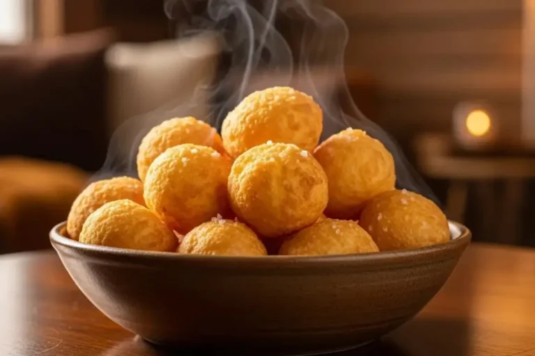 Aprenda a fazer o Bolinho de Queijo mais fácil do mundo, com apenas 3 ingredientes! Uma receita sem glúten, super rápida, com um recheio que puxa-puxa.