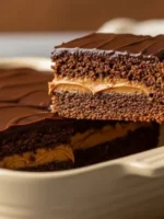 Aprenda a fazer Pão de Mel de Travessa Saudável, sem açúcar e sem glúten! Receita fácil com farinha de aveia, mel e recheio de doce de leite sem açúcar.