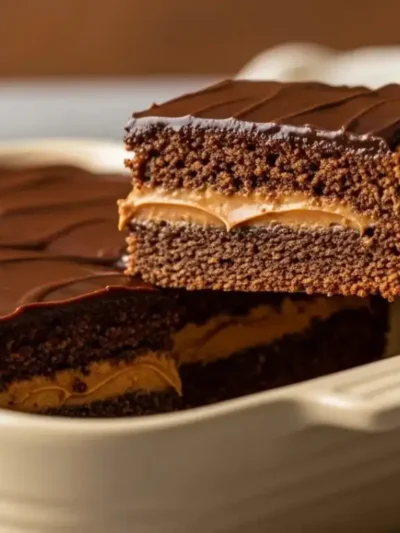 Aprenda a fazer Pão de Mel de Travessa Saudável, sem açúcar e sem glúten! Receita fácil com farinha de aveia, mel e recheio de doce de leite sem açúcar.